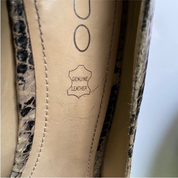 Aldo Hayth heels cream gray stiletto animal print snakeskin - Picture 6 of 8